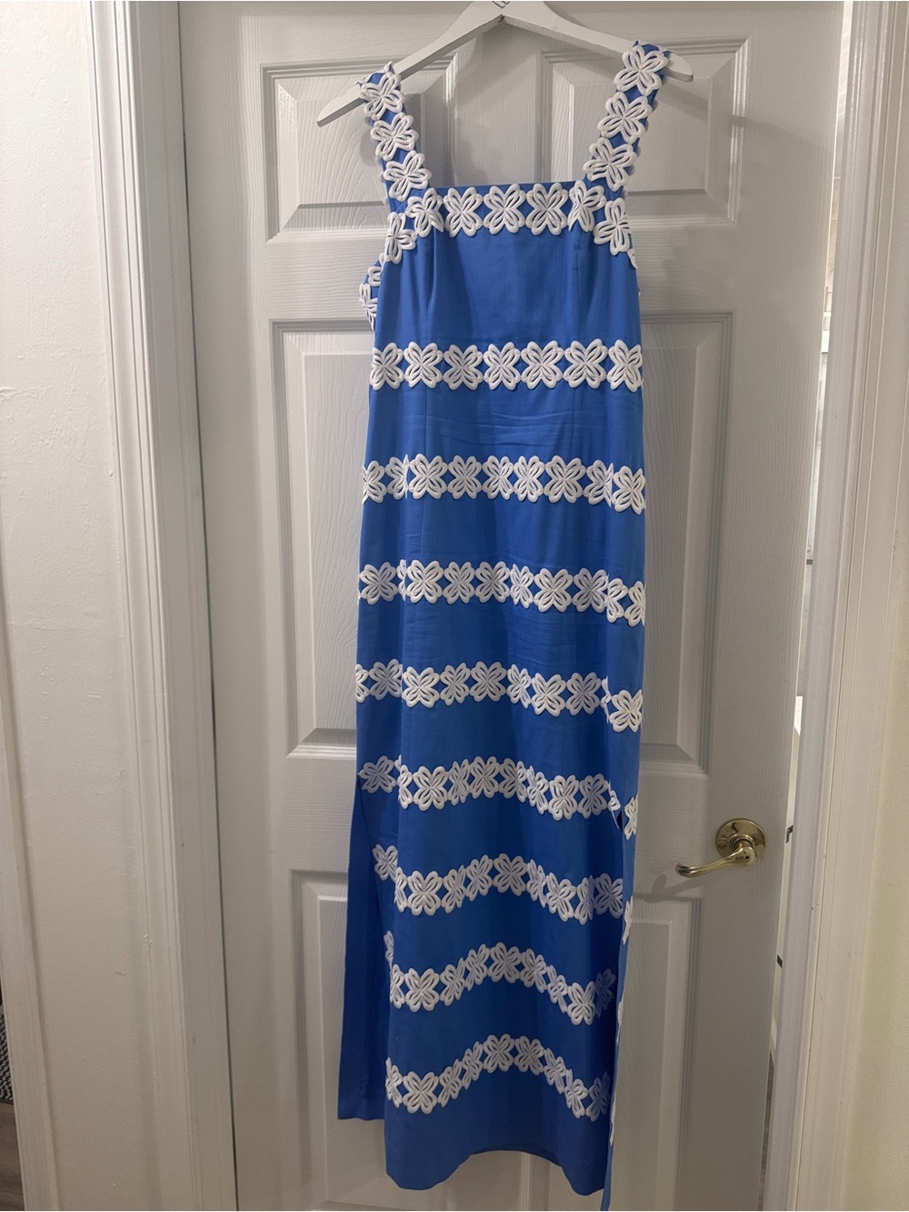 Lilly Pulitzer Davis Maxi Dress size 8 Sun washed Blue - Picture 5 of 5